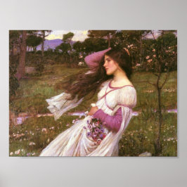 Blütenmädchen Poster