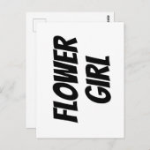 Blütenmädchen Postkarte (Vorne/Hinten)