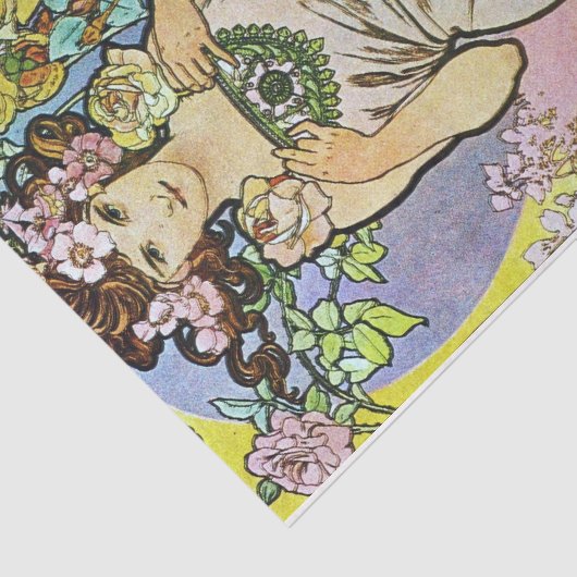 Blütenmädchen Seidenpapier (Ausschnitt)