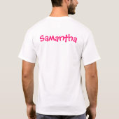 Blütenmädchen T-Shirt (Rückseite)