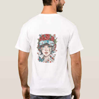 Blütenmädchen T-Shirt