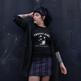 Blütenmädchen-Wertungsgesellschaft Halloween Goth T-Shirt