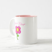Blütenmädchen Zweifarbige Tasse (Vorderseite Links)