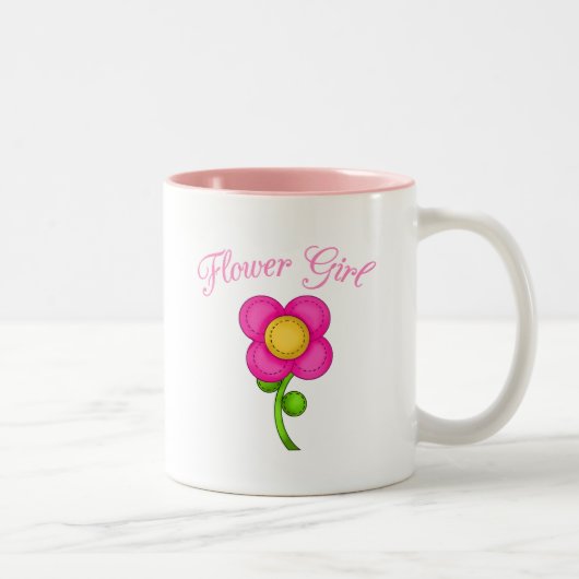 Blütenmädchen Zweifarbige Tasse (Rechts)