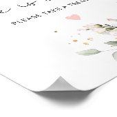 Blütenmarinade Liebe ist ein süßes Poster (Ecke)