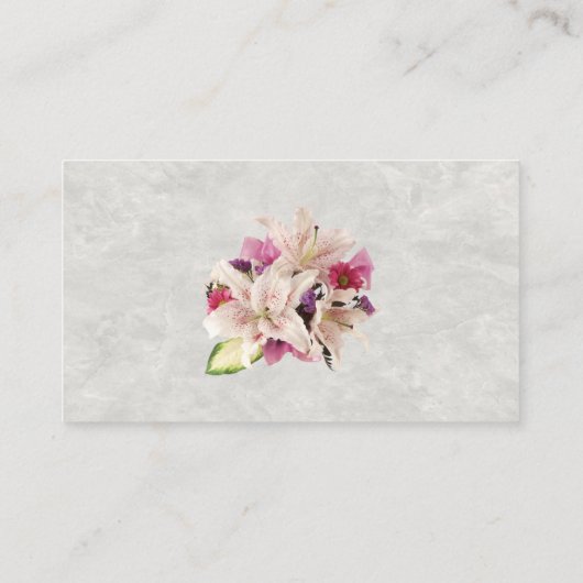 Blütenmarmor Hochzeitstisch-Platzkarte Platzkarte (Rückseite)