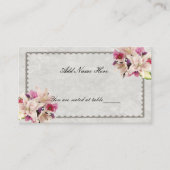 Blütenmarmor Hochzeitstisch-Platzkarte Platzkarte (Vorderseite)