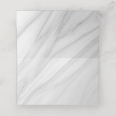 Blütenmarmor in Schwarz und Rot Platzkarte (Innenseite Aufgefaltet)