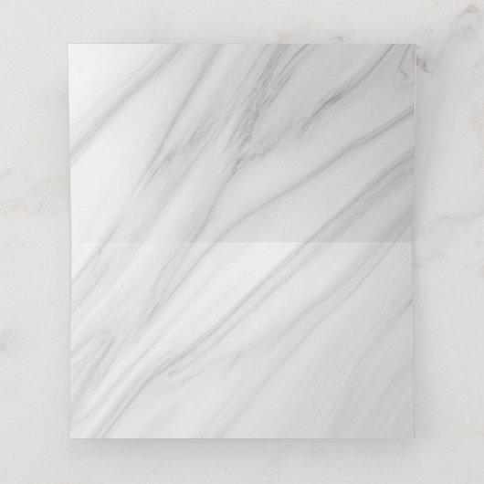 Blütenmarmor in Schwarz und Rot Platzkarte (Innenseite Aufgefaltet)