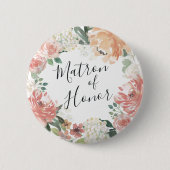 Blütenmatron im Mittelsommer Button (Vorderseite)