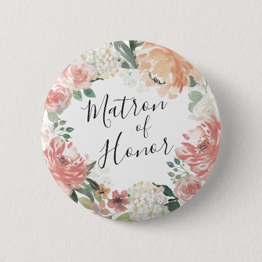 Blütenmatron im Mittelsommer Button (Vorderseite)