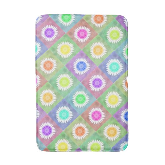 Blütenmatte Badematte (Vorderseite Vertikal)