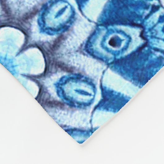 Blütenmuster Fleecedecke (Ecke)