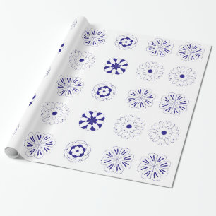 Blütenmuster Geschenkpapier