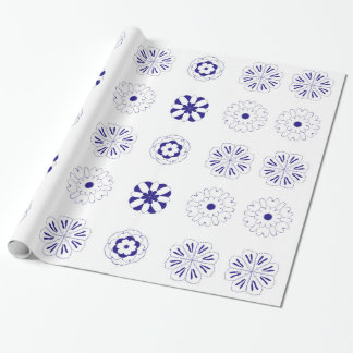 Blütenmuster Geschenkpapier