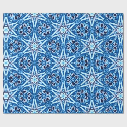 Blütenmuster Geschenkpapier (Flach)