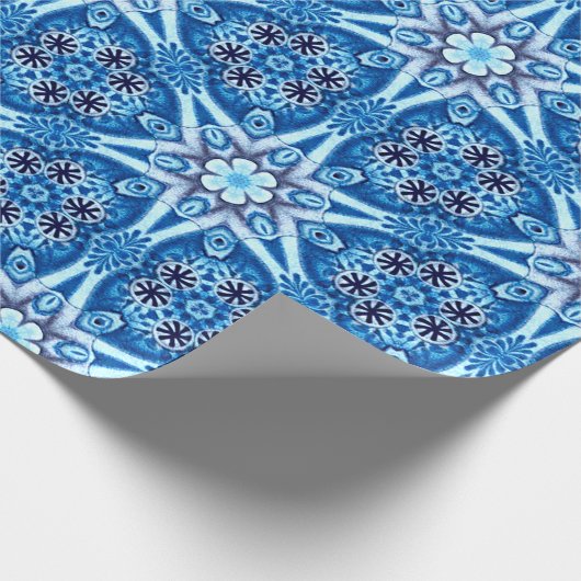 Blütenmuster Geschenkpapier (Ecke)