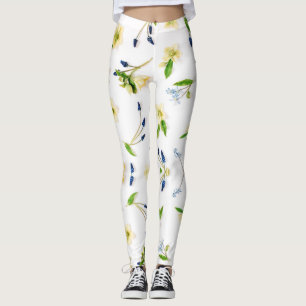 Blütenmuster im Sommer Leggings