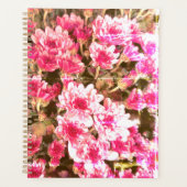 Blütenmuster in Rosa – Sanftes botanisches Design Planer (Vorderseite)