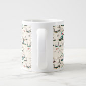 Blütenmuster Jumbo-Tasse (Rückseite)