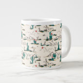 Blütenmuster Jumbo-Tasse (Vorderseite Rechts)