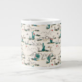 Blütenmuster Jumbo-Tasse (Vorderseite)