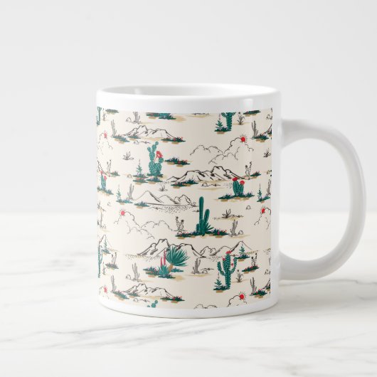 Blütenmuster Jumbo-Tasse (Rechts)