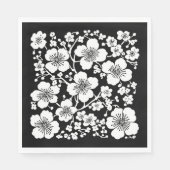 Blütenmuster Kirschblüten Serviette (Vorderseite)