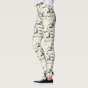 Blütenmuster Leggings