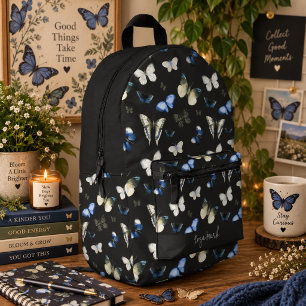 Blütenmuster Schmetterling Motte Bedruckter Rucksack
