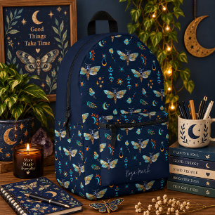 Blütenmuster Schmetterling Motte Bedruckter Rucksack