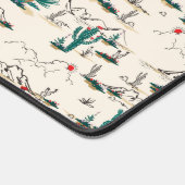 Blütenmuster Schreibtischunterlage (Ecke)