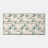 Blütenmuster Schreibtischunterlage (Vorderseite)