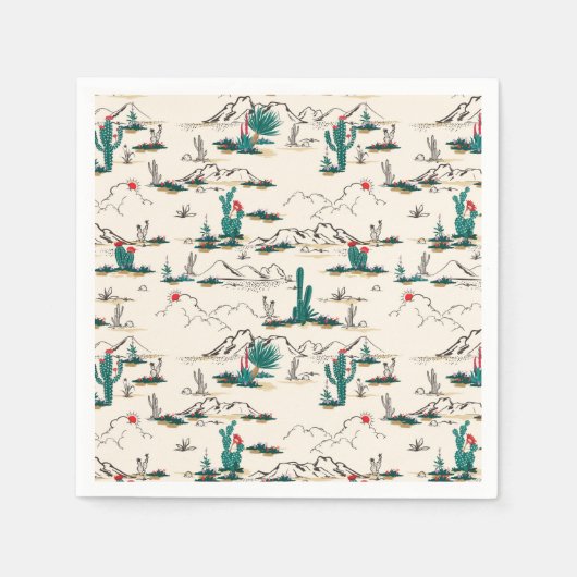 Blütenmuster Serviette (Vorderseite)