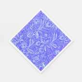 Blütenmuster von hellblauer Lilac Serviette (Ecke)