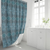 BlütenOctagon und Diagonal Duschvorhang