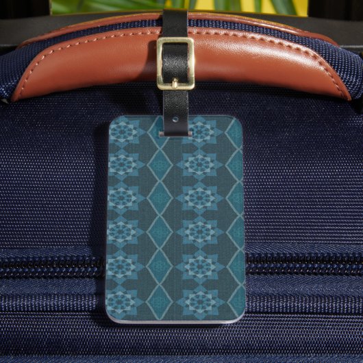 BlütenOctagon und Diagonal Gepäckanhänger (Vorderseite Insitu 2)