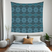 BlütenOctagon und Diagonal Wandteppich