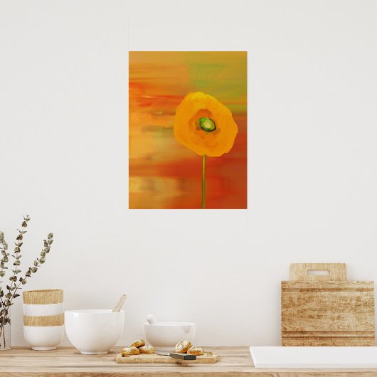 Blütenopfen Poster (Küche)