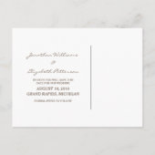 Blütenorange Rosa Bläschen Save the Date Postkarte (Rückseite)