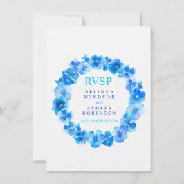 Blütenpansie für Hochzeitspaare RSVP Einladung