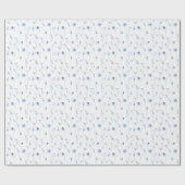 Blütenpapier für Navy-Wildblume Geschenkpapier (Flach)