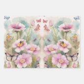 Blütenpastellblume Geschenkpapier Set (Vorderseite 3)