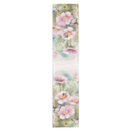 Blütenpastellblume Kurzer Tischläufer