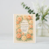 Blütenpastellblüten RSVP Karte (Stehend Vorderseite)