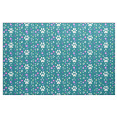 Blütenpawprint Stoff (Fat Quarter (45,7 x 55,9 cm))