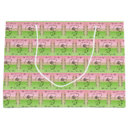 Blütenpeony Horizontal Geschenktasche Große Geschenktüte