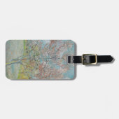 Blütenpfirsichbaum Gepäckanhänger (Vorderseite horizontal)