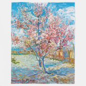 Blütenpfirsichbaum, Van Gogh Fleecedecke (Vorderseite)