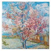 Blütenpfirsichbaum, Van Gogh Fliese (Vorderseite)